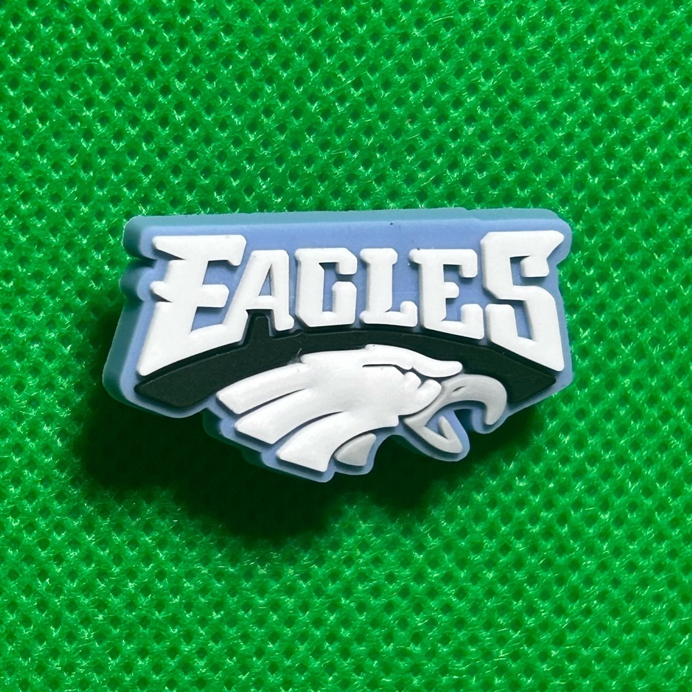 🌼 (5/$10 or 10/$15) NEW “NFL” Croc Charm Collection Philadelphia Eagles Football